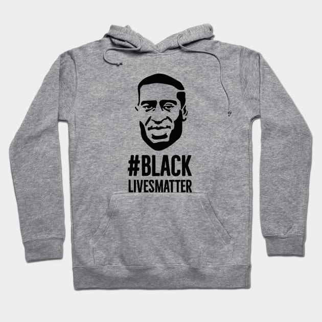 Black Lives Matter George Floyd portret Protest Hoodie by LaundryFactory